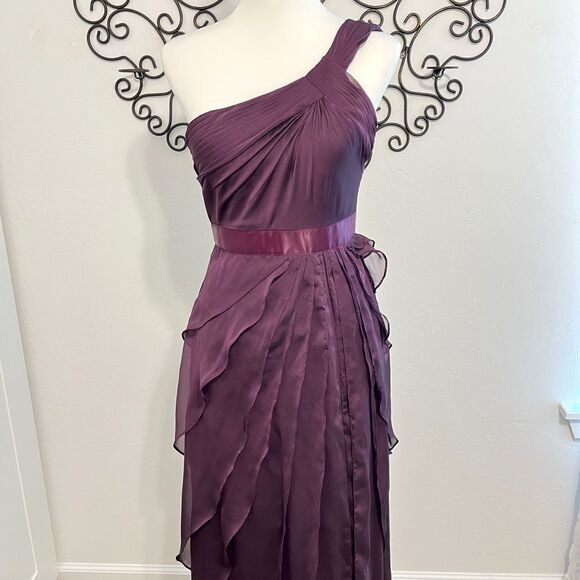 ✨ Adrianna Papell One-Shoulder Evening Gown – Size 4 ✨ - Picture 7 of 13